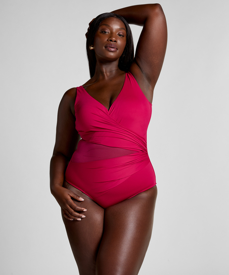 Kostium kąpielowy Shaping Shell Mesh, R&oacute;żowy