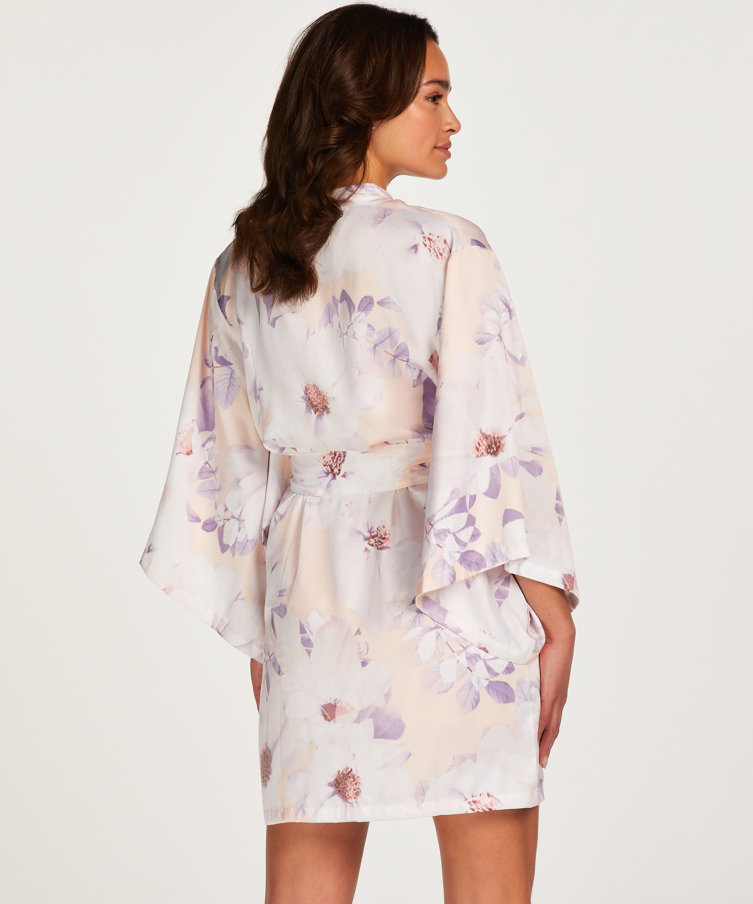 Satin kimono, R&oacute;żowy, main
