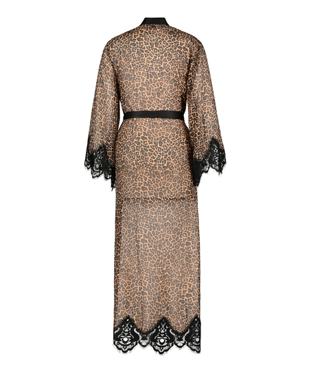 Szyfonowe kimono, Czarny