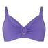 Biustonosz bikini z fiszbinami bez wyści&oacute;łki Luxe, Fioletowy