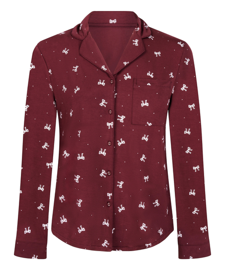 Narzutka Essential z dżerseju z długim rękawem, Fioletowy