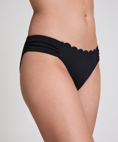 Majtki Bikini Rio Scallop, Czarny