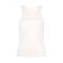 Singlet top z miękkiej bawełny, Biały