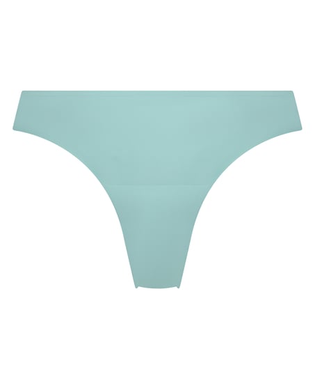 Niewidoczne pod ubraniem stringi z koronkowym tyłem, Niebieski