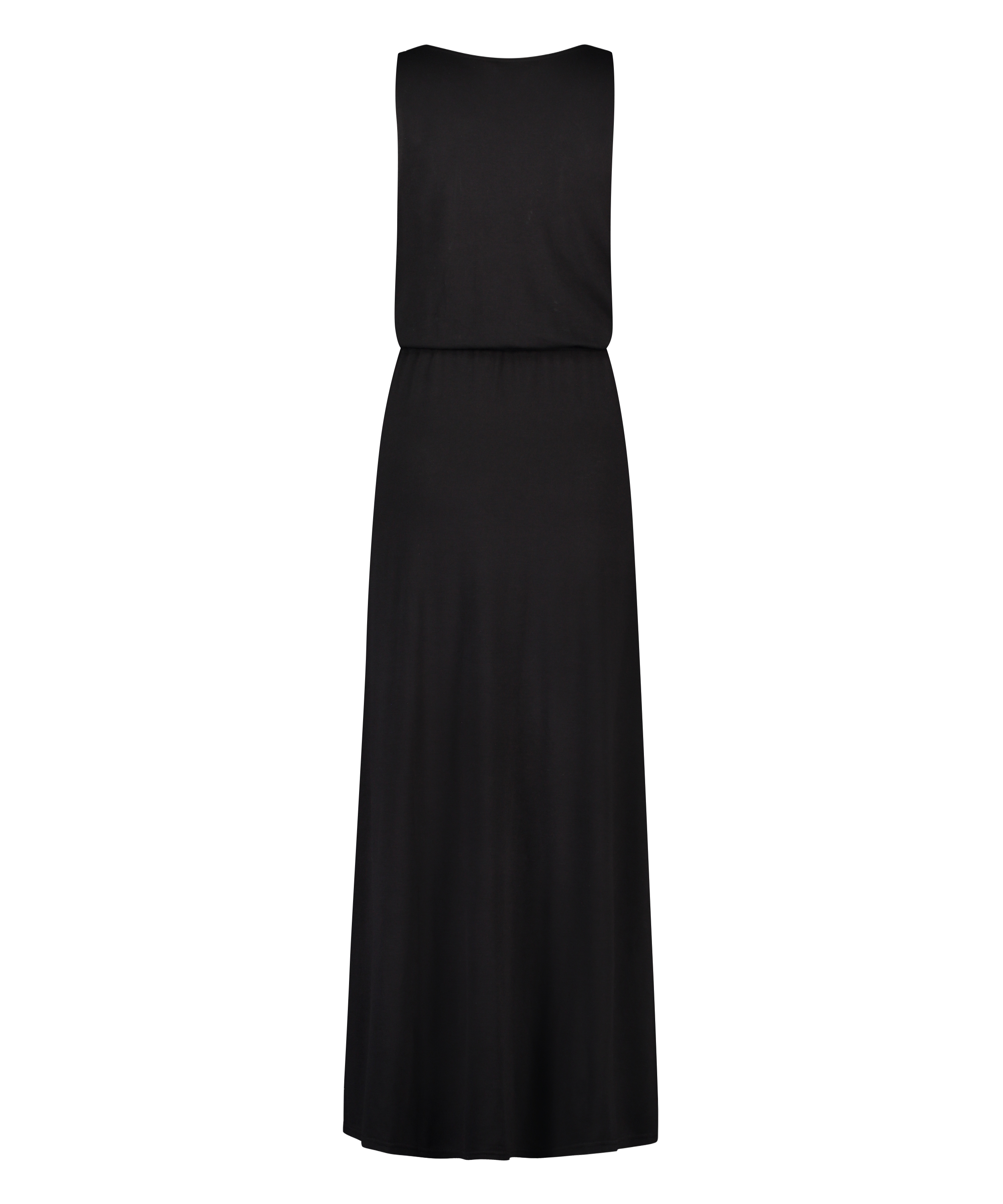 Dżersejowa sukienka plażowa, Czarny, main