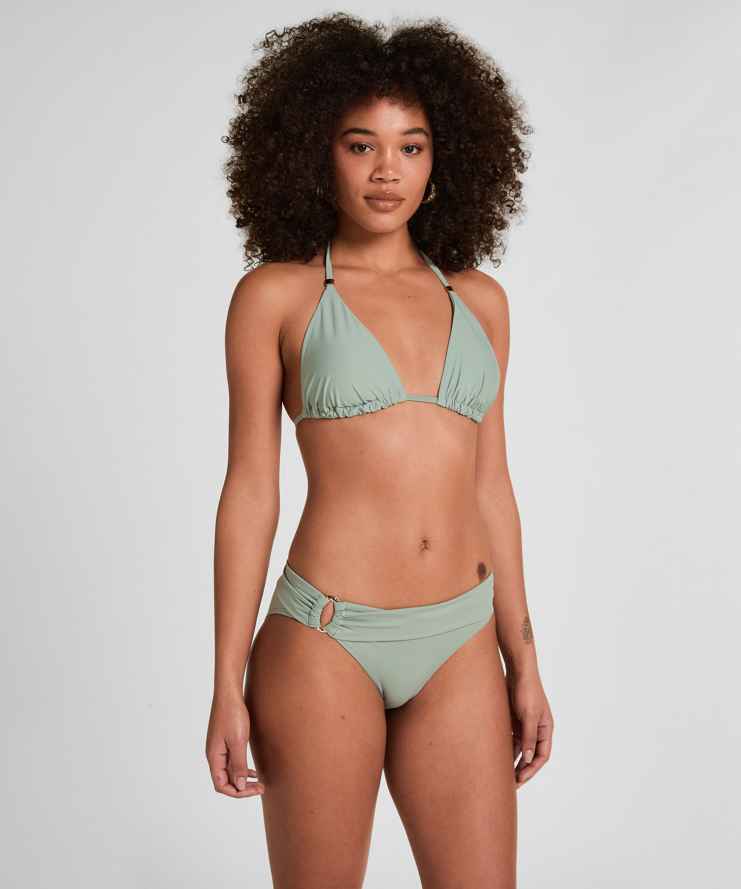 Triangle Bikini Top Luxe, Zielony, main