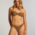 Majtki Bikini Wysoko Krojona Goldie Shimmer, Ż&oacute;łty