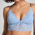 Tr&oacute;jkątny biustonosz bralette Posie, Niebieski
