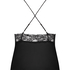 Cami Top Satin Marcela, Czarny