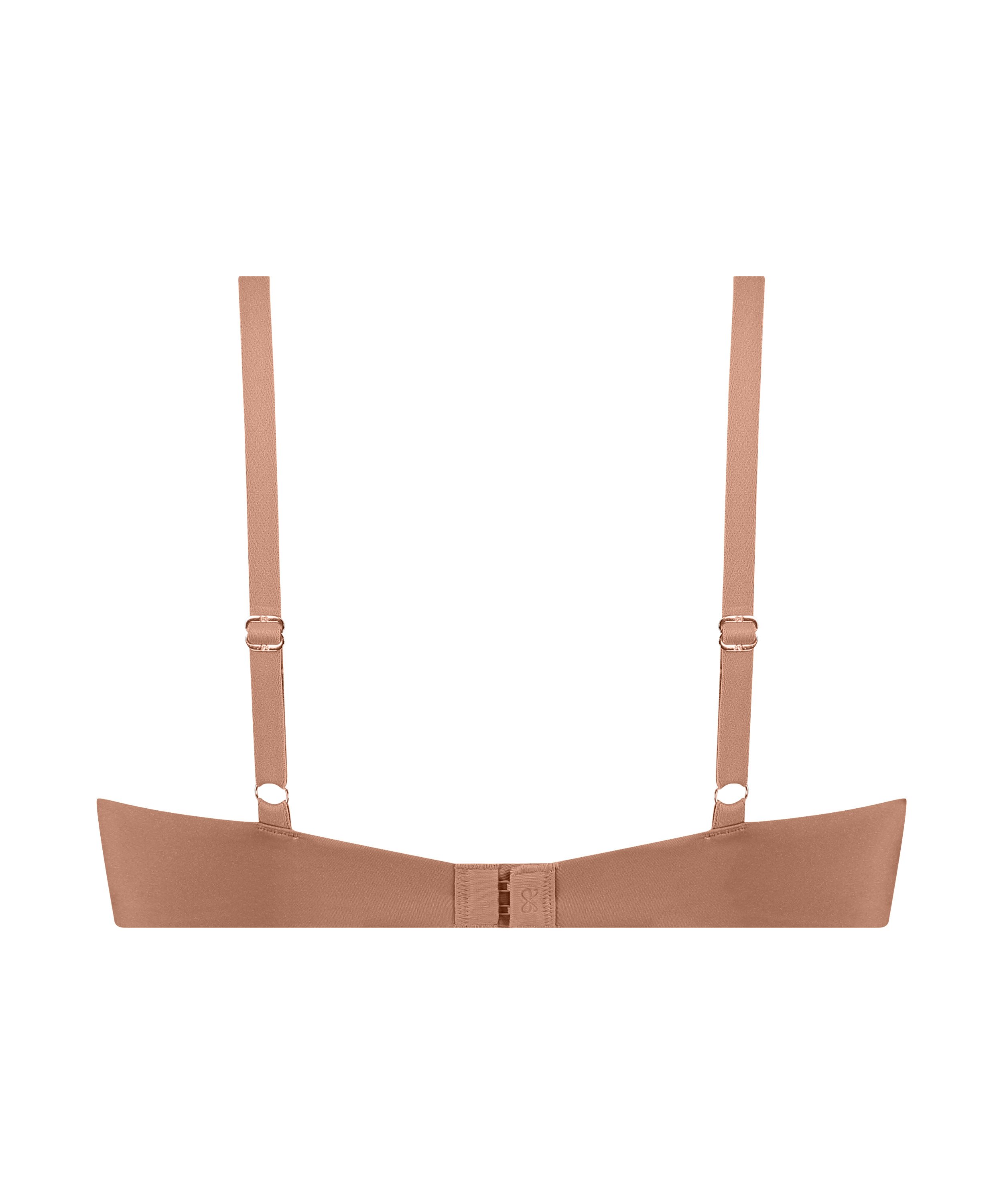 Usztywniony biustonosz push-up z fiszbinami Smooth, Brązowy, main