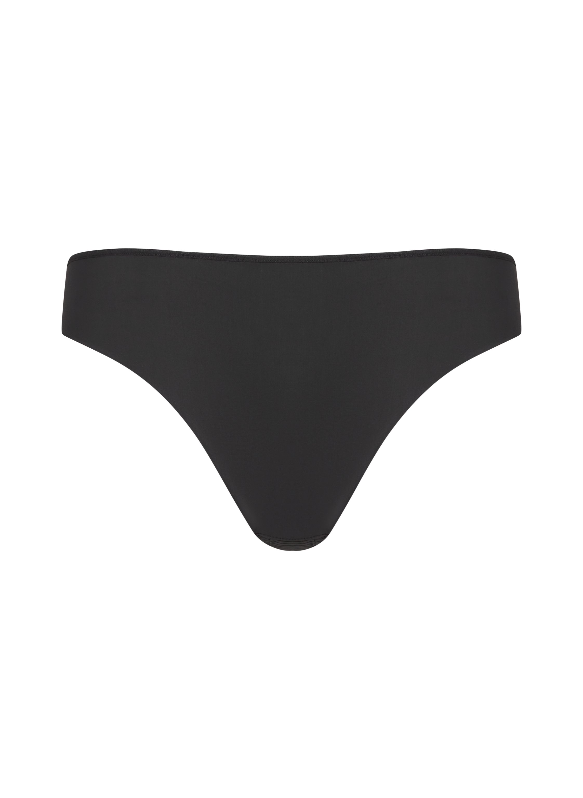 Niewidoczne pod ubraniem brazyliany z paskami i siateczką, Czarny, main