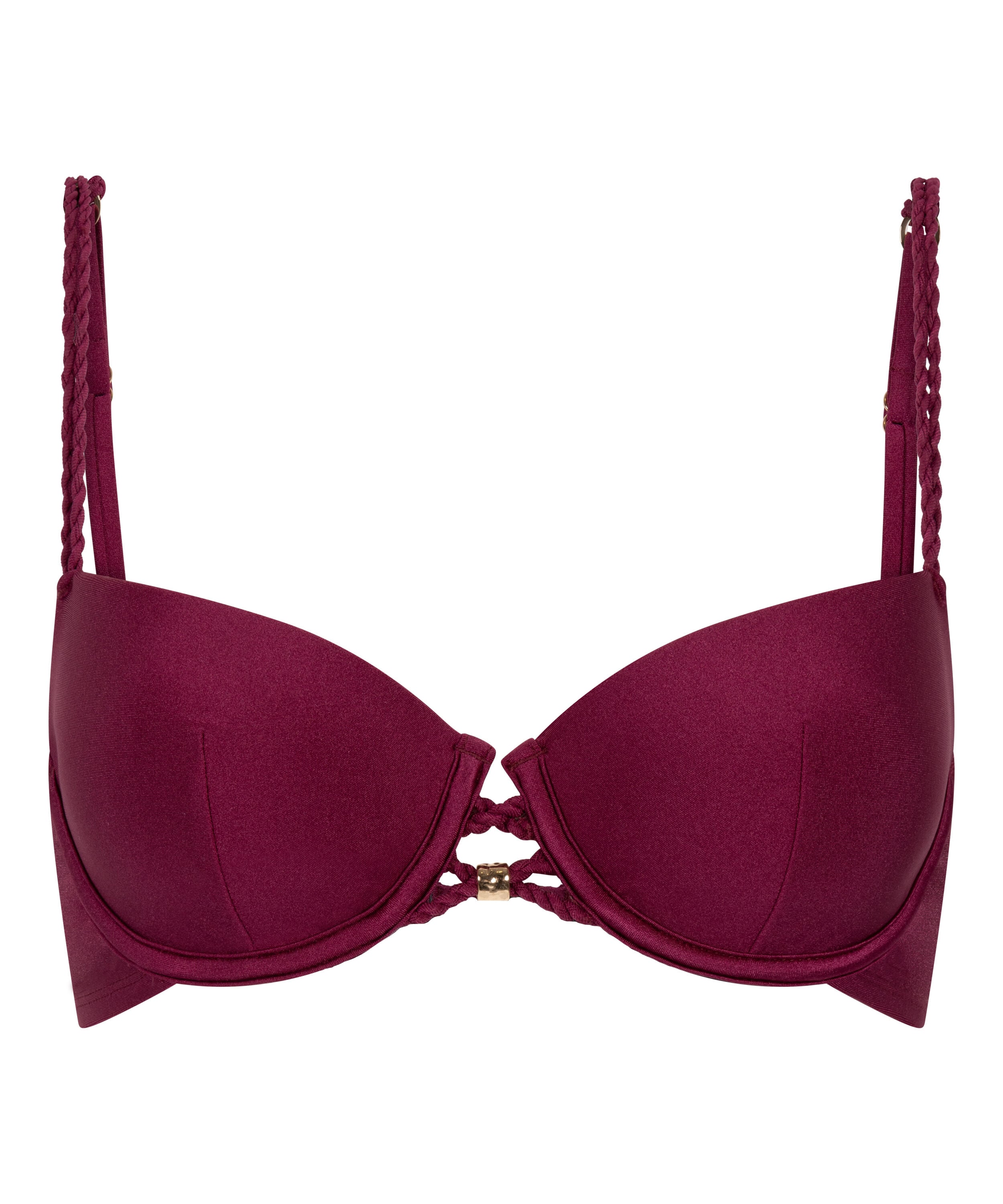 Usztywniany top bikini z fiszbinami Marrakech, Czerwony