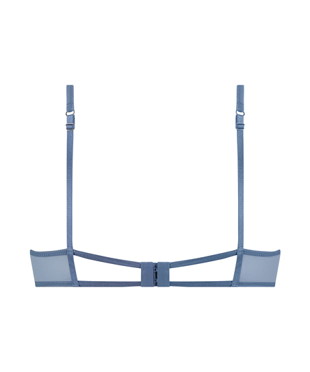 Nieusztywniany biustonosz z fiszbinami Molly, Niebieski