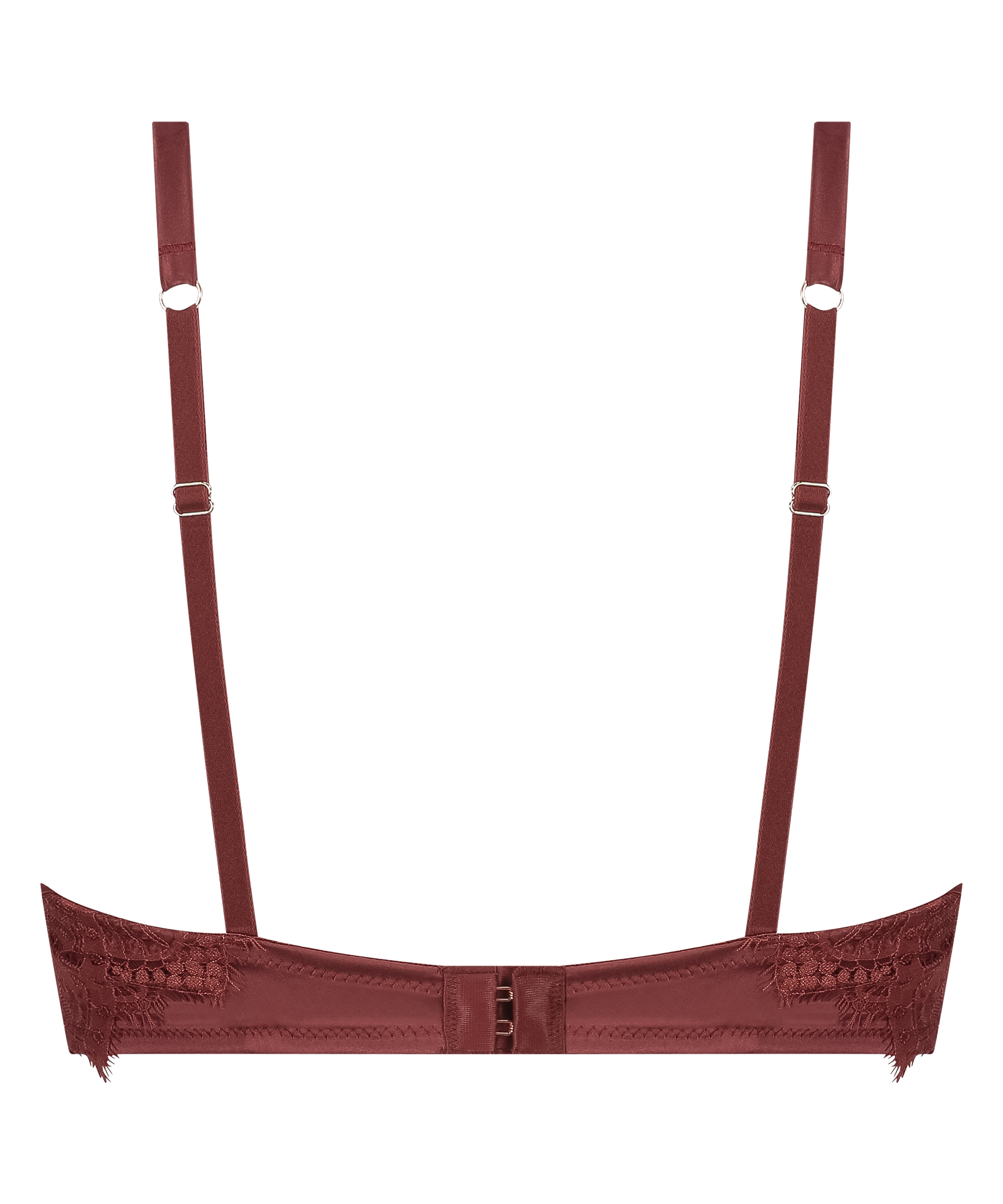 Zoe Padded Longline Underwired Bra, Czerwony, main