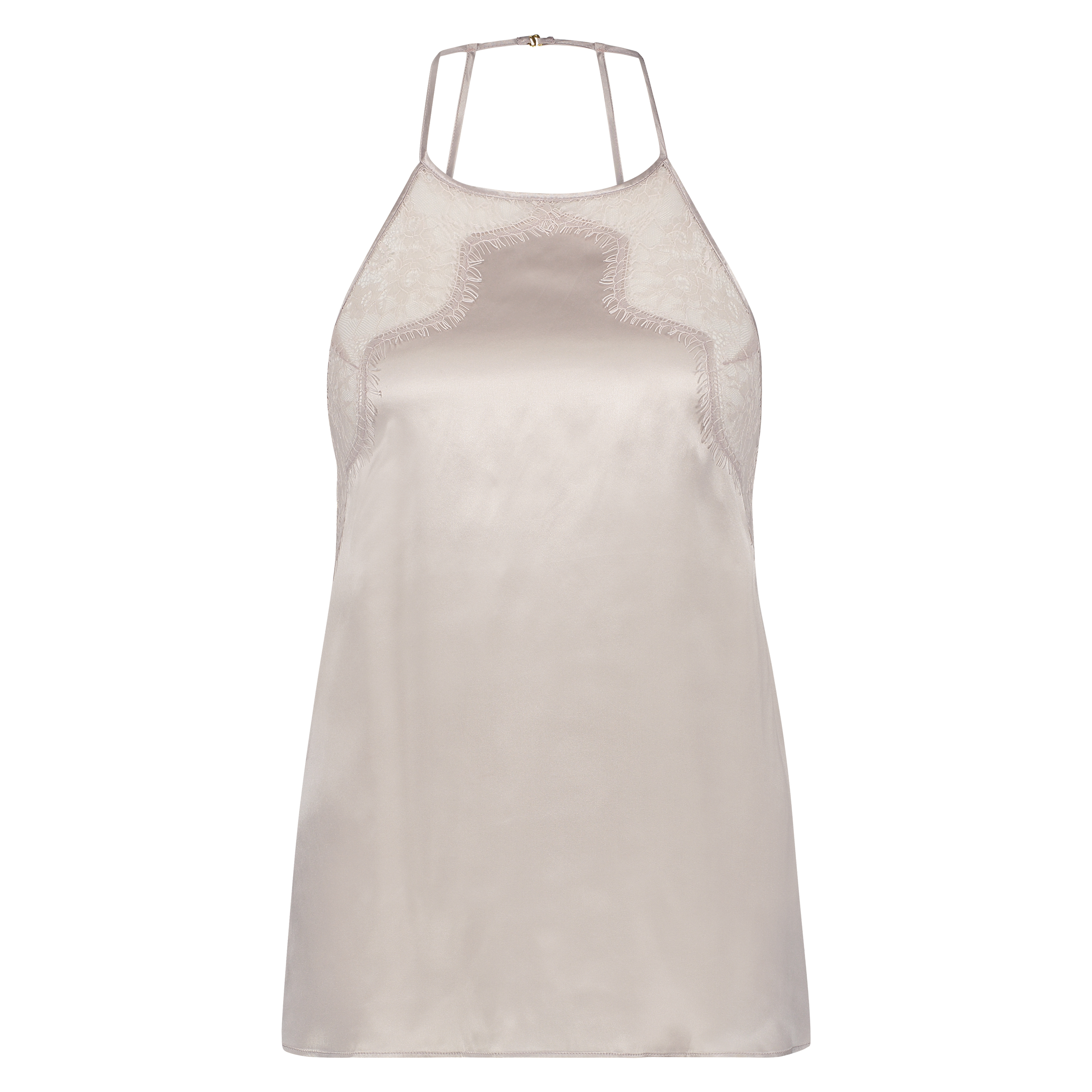 Silk cami top, Różowy, main