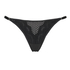 Duckie High Leg Tanga Thong, Czarny
