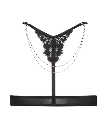 Usztywniony biustonosz push-up z fiszbinami Lorena, Czarny