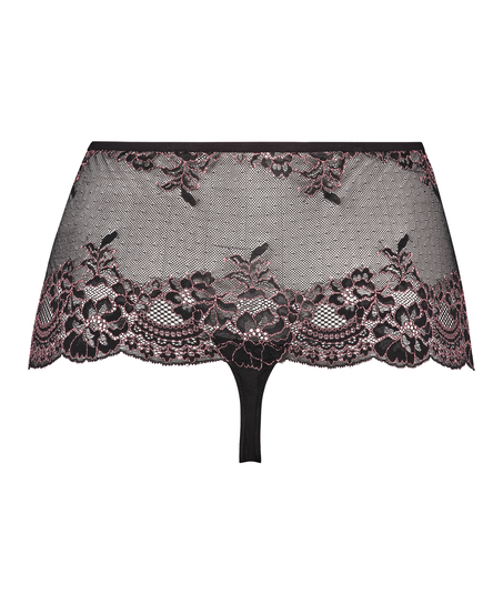 Stringi bokserki Curvy Doriane, Czarny