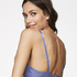 Padded non-wired bra Rebecca, Niebieski