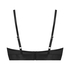 Biustonosz usztywniany z fiszbinami longline Luna, Czarny