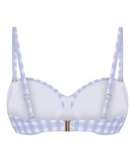 Usztywniany Biustonosz Bikini z Fiszbinami Amalfi, Niebieski