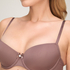 Demi Padded Underwired Bra, Brązowy