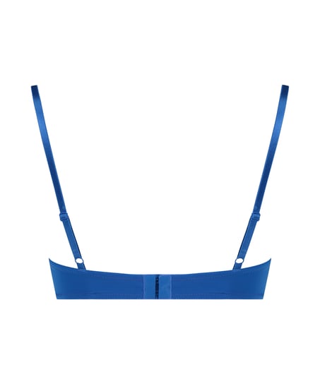 Biustonosz usztywniany z fiszbinami Plunge, Niebieski
