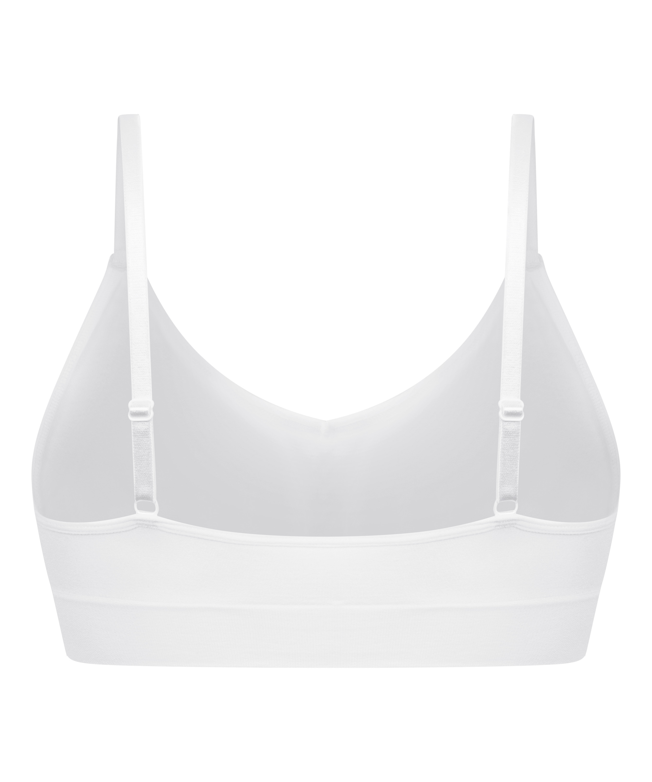 Tr&oacute;jkątny biustonosz bralette Dide, Biały, main