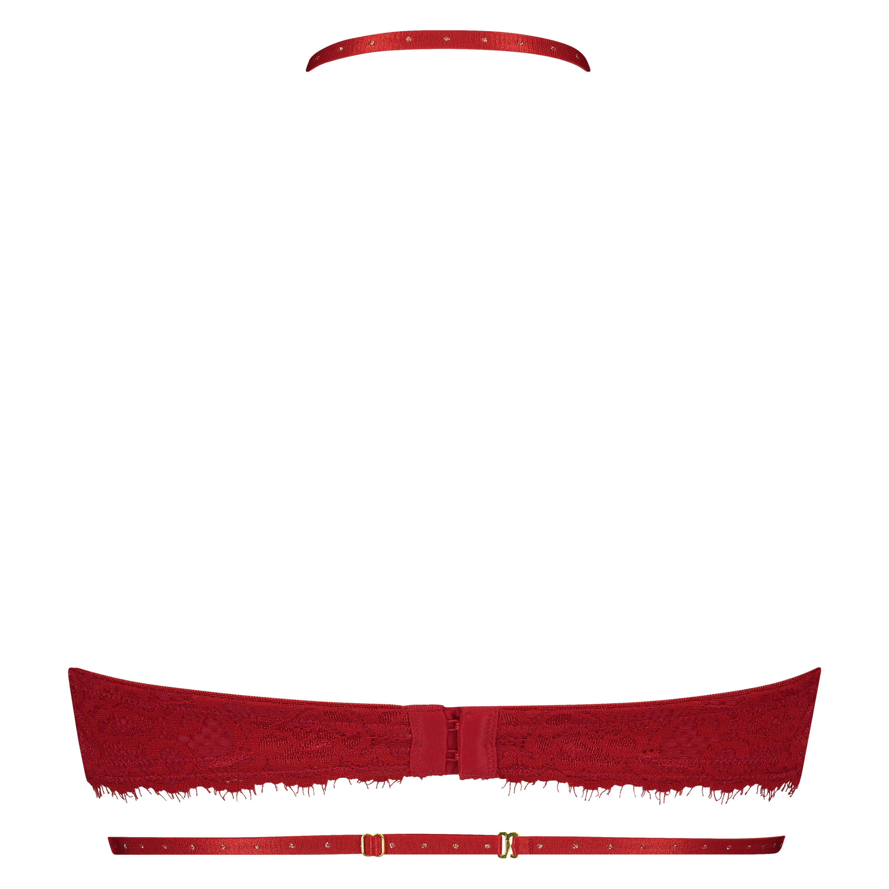 Adele padded underwired bra, Czerwony, main