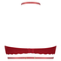 Adele padded underwired bra, Czerwony