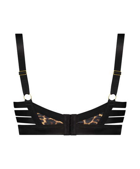 Biustonosz usztywniany z fiszbinami Kat, Czarny