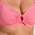 Nieusztywniona g&oacute;ra od bikini z fiszbinami Luxe, R&oacute;żowy