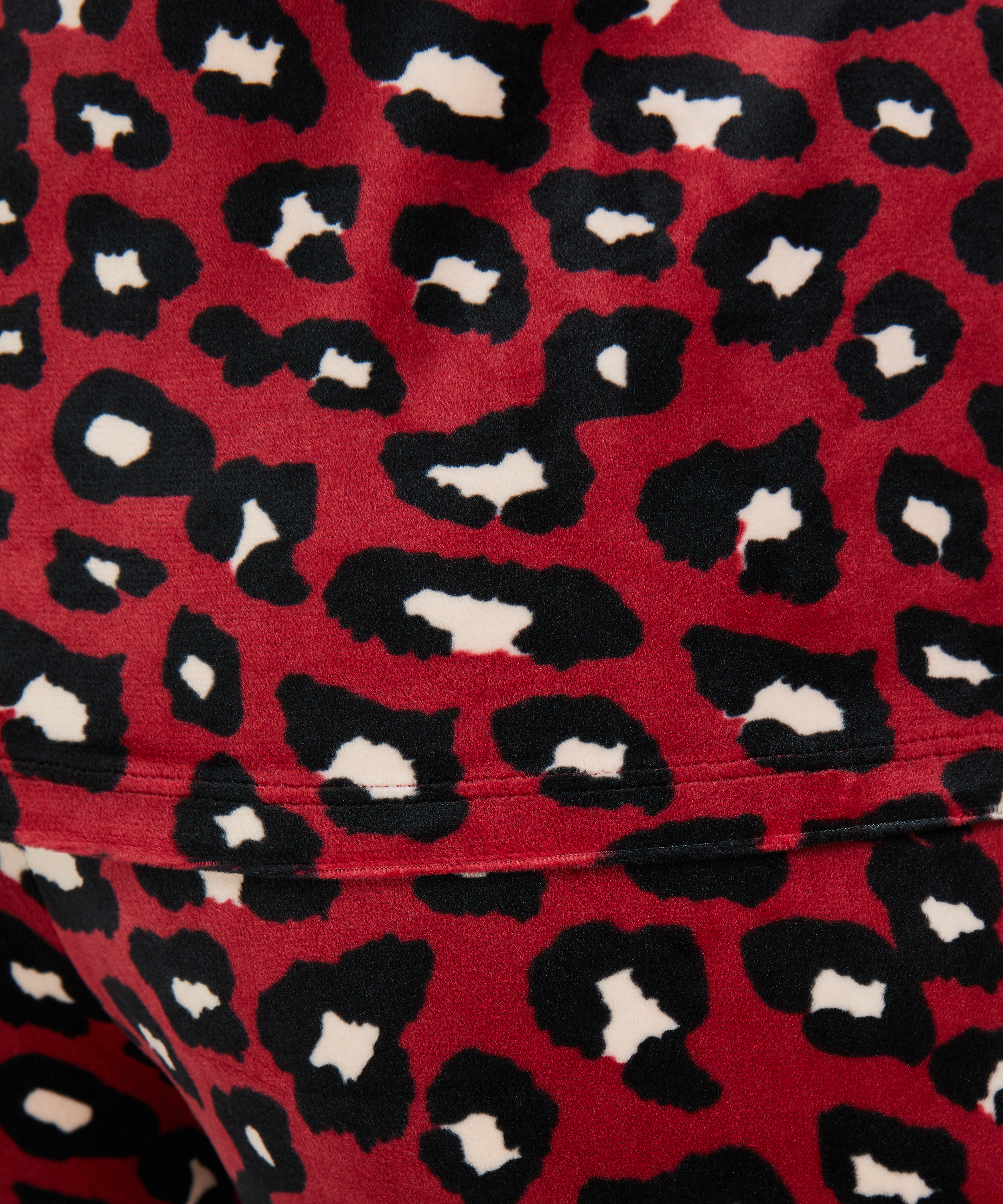 Welurowy top, Czerwony, main