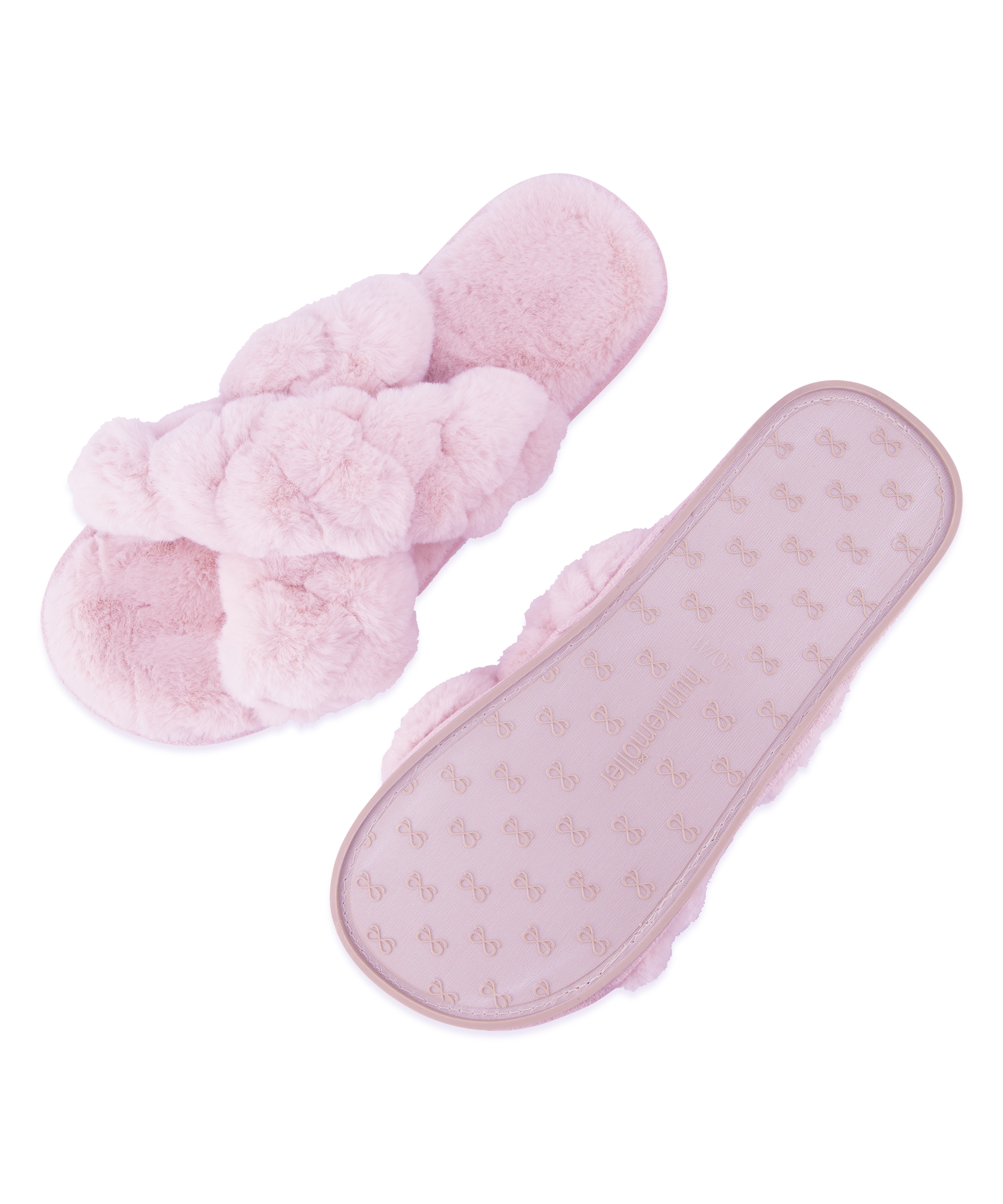 Fake Fur Sliders, Fioletowy, main
