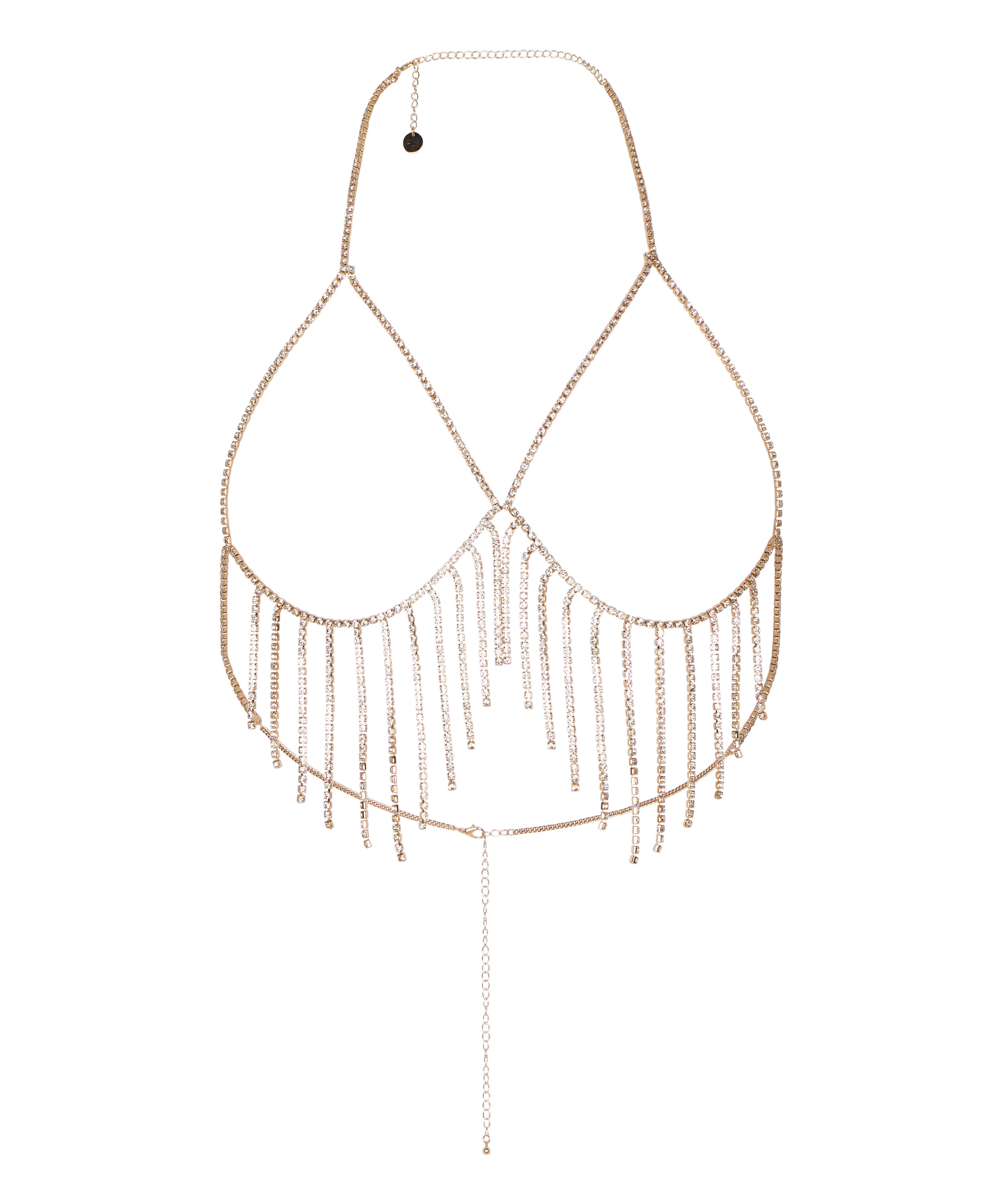 Biżuteria Bralette z Kryształkami, Ż&oacute;łty
