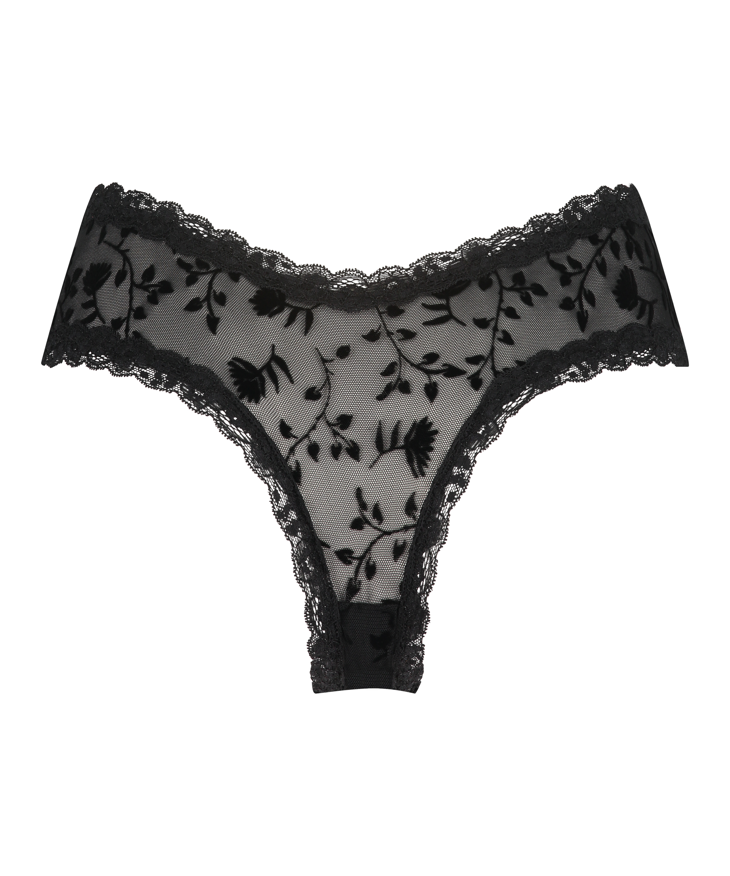Brazyliany V-shape Mesh, Czarny, main