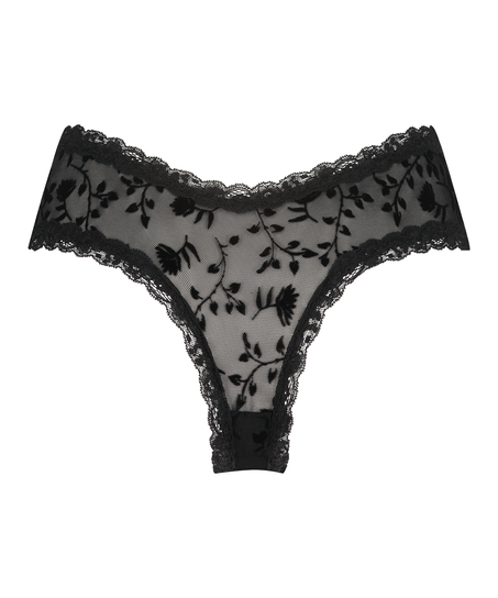 Brazyliany V-shape Mesh, Czarny
