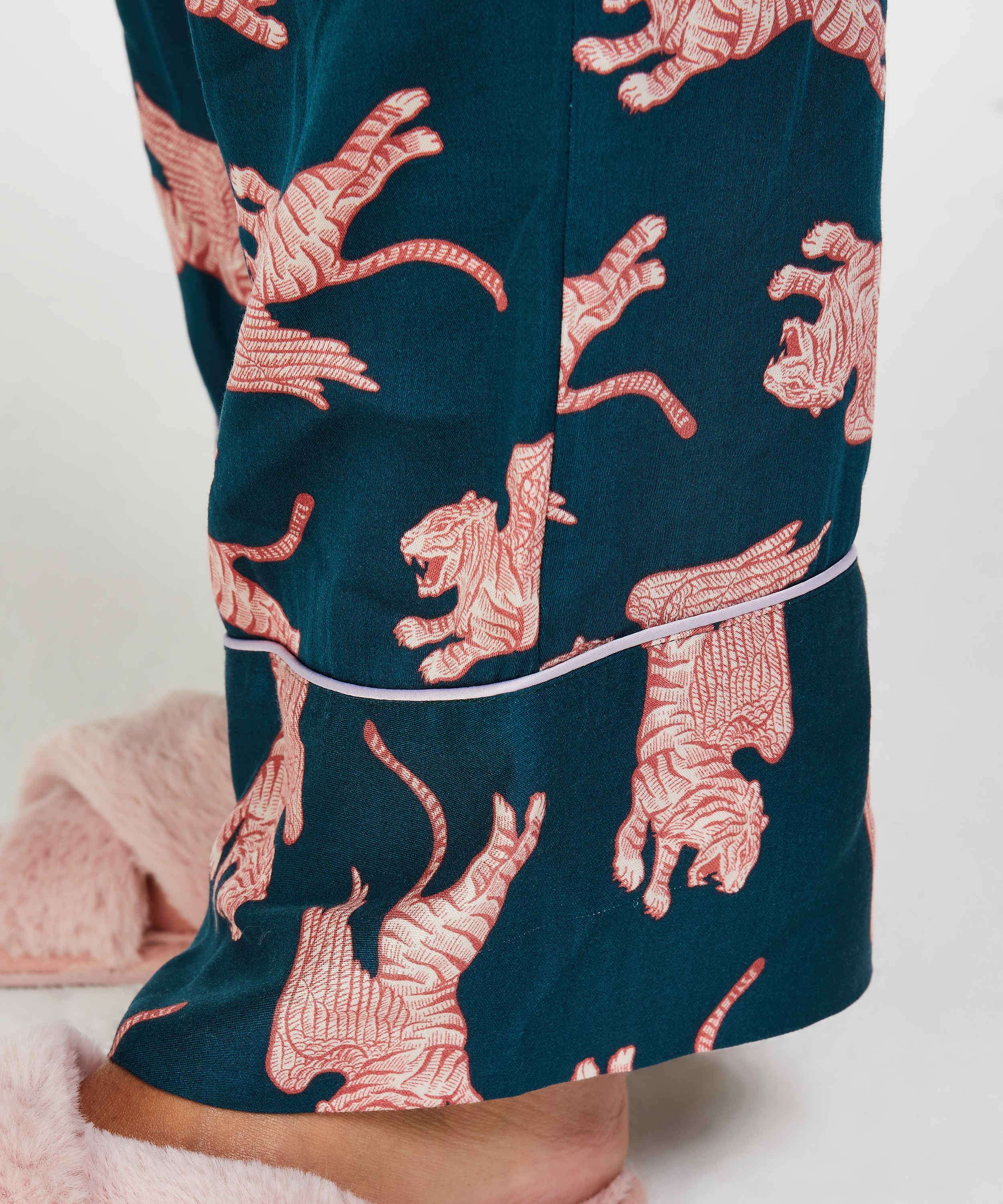 Woven Pyjama Bottoms, Niebieski, main