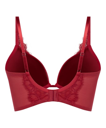 Biustonosz Push-Up Longline Marianna, Czerwony