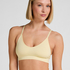 Tr&oacute;jkątny biustonosz bralette Dide, Ż&oacute;łty