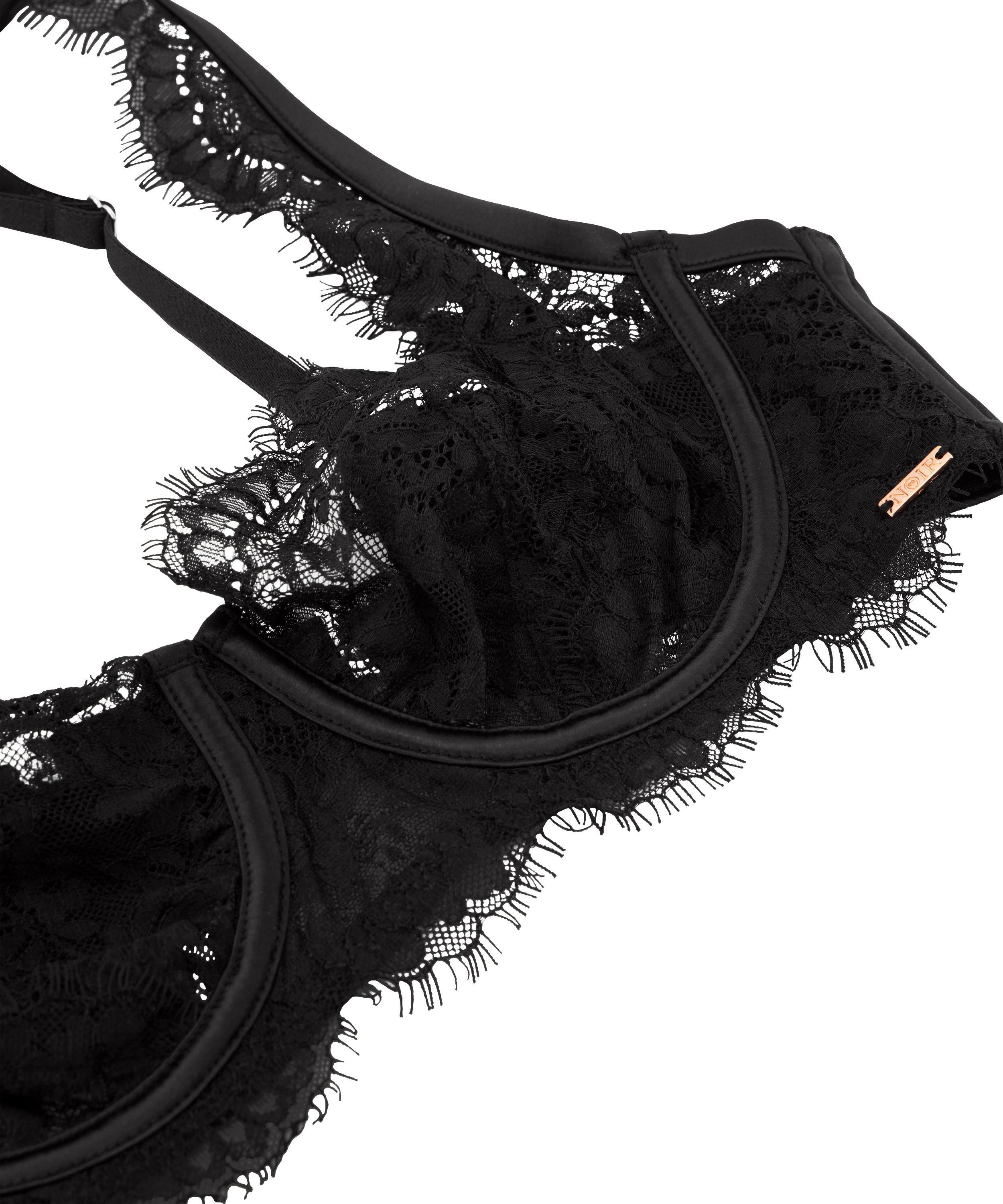 Nieusztywniany biustonosz z fiszbinami Chalice, Czarny, main