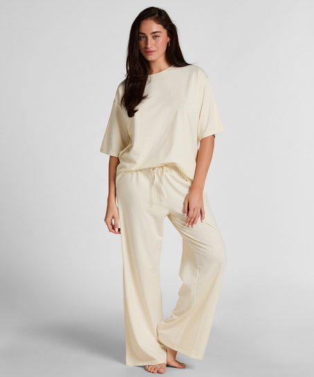 Pyjama Top Loose, Biały