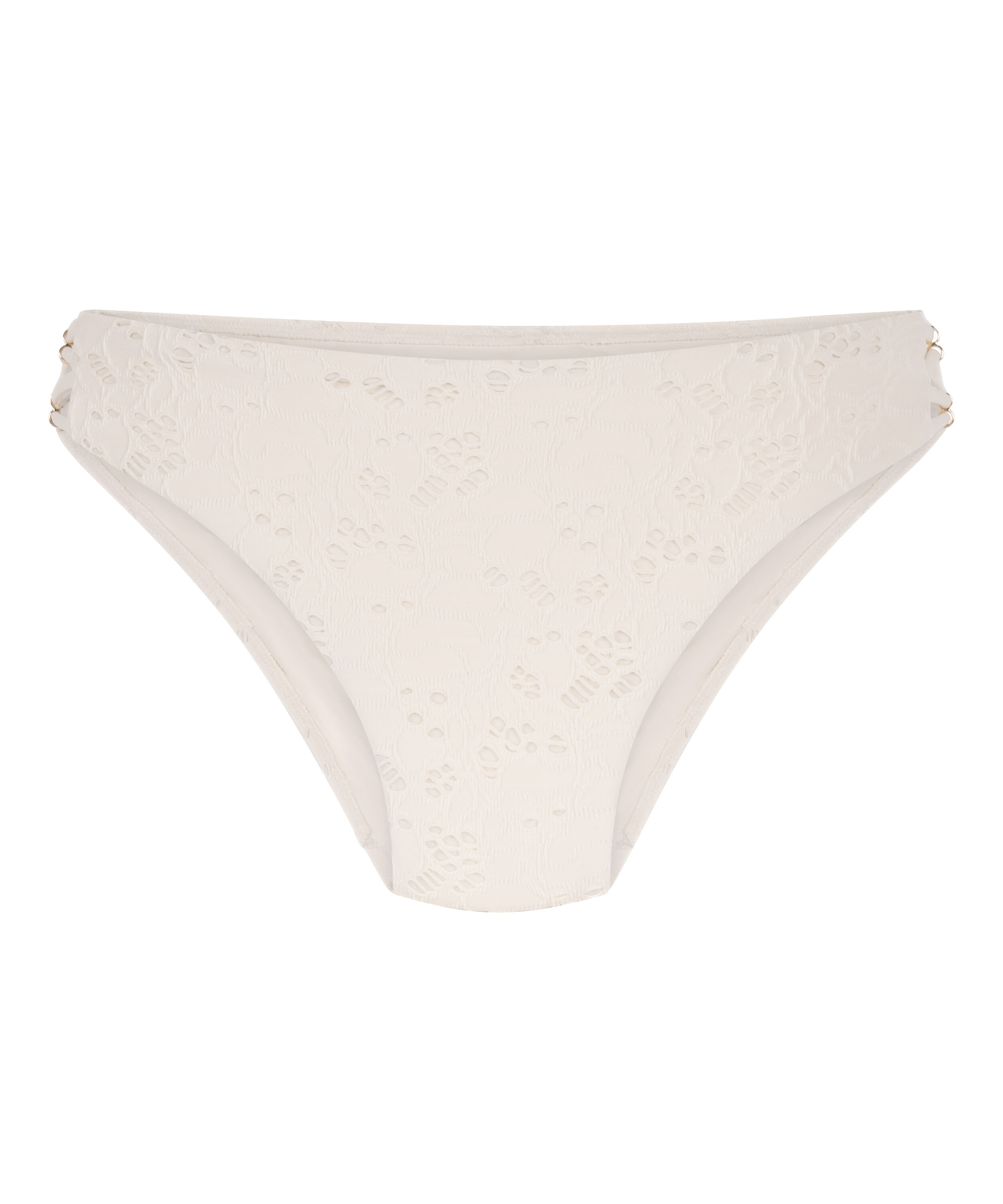 Szydełkowy d&oacute;ł od bikini Crochet, Biały