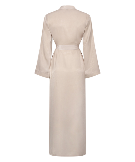 Satynowe kimono, Beżowy