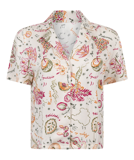 Satynowa narzutka, Biały