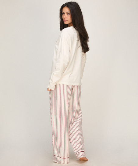 Pyjama Set Viscose, Biały