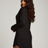 Sukienka Essential z dżerseju z długim rękawem, Czarny