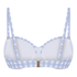 Usztywniany Biustonosz Bikini z Fiszbinami Amalfi, Niebieski