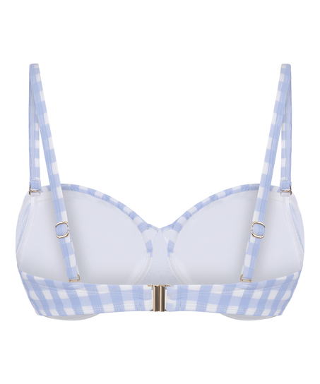 Usztywniany Biustonosz Bikini z Fiszbinami Amalfi, Niebieski