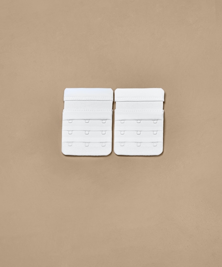 2-pak przedłużek do biustonosza, Biały